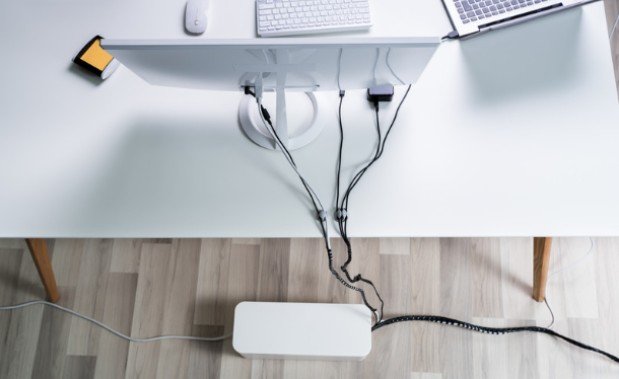 How to Organize Cables Behind a Home Office Desk Without Making a Bigger Mess