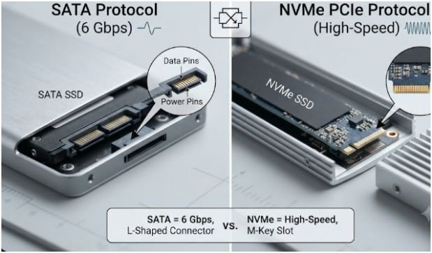 Internal Interface Protocols: SATA Versus NVMe