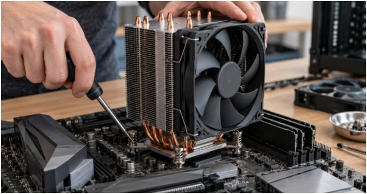 How to mount the cooler without spoiling the application